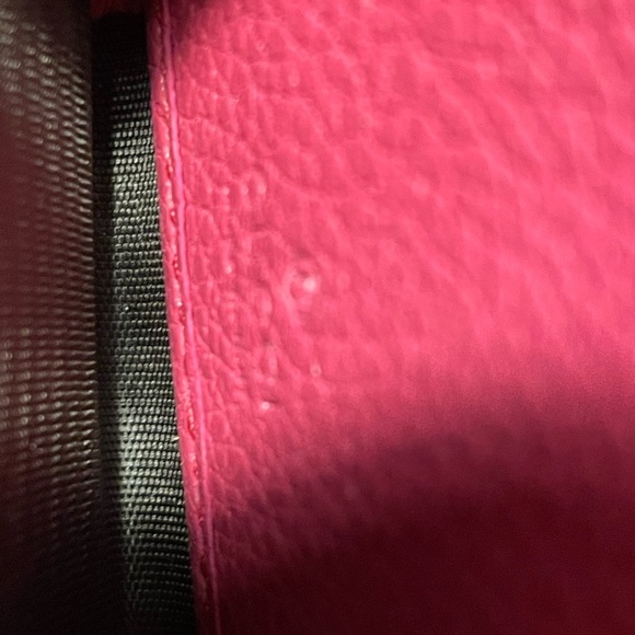 Gucci Pink and Green Striped Long Zip Wallet VGUC - Picture 7 of 8